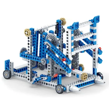 80buc+ științele educației jucărie caramida de viteze mecanică puzzle asamblat blocuri jucarii
