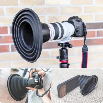 Pliabil din Silicon Lens Hood Reflecție-gratuit Ultimate Capacul Obiectivului Anti-Lentilă de sticlă Capota Pentru Camera de Imagini Video Fotografi