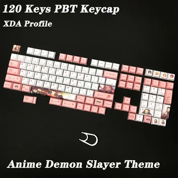 XDA Sublimare PBT Keycap Anime-ul Japonez de Design Demon Slayer Gamer Tastatură Mecanică Personalizate DIY Desene animate Mx Comutator cu iluminare din spate