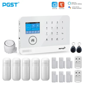 PGST PG103 Tuya Wifi GSM Sistem de Alarma Antiefractie Wireless Sistem de Securitate Acasă cu Card RFID Senzor de Mișcare APP Control de la Distanță