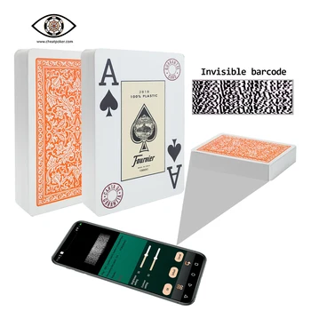 Coduri de bare de Cărți de Joc Marcate pentru Spectacol de Magie Plastic Punte Anti-fraudă Poker
