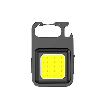 Mini Multi-funcție de Urgență, Cheie de Lanț de Lumină Camping Echipament Portabil COB Lumina de Lucru în aer liber Proiector Drumeții Accesorii