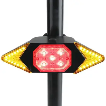 LED-uri USB Reîncărcabilă de Cotitură Semnal Ciclism Stop Bicicleta Lumina de Control de la Distanță Lampă de Biciclete Stânga/Dreapta, Lumini