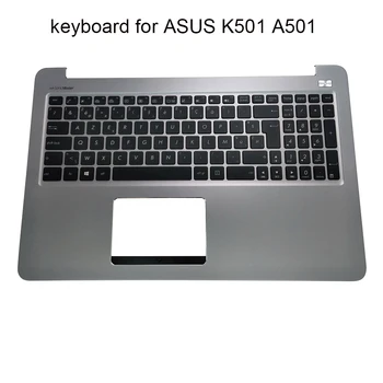 Zona de sprijin pentru mâini tastatură cu iluminare din spate Belgian pentru Asus K501 K501LB K501U K501UB K501UQ A501U A501L FI notebook-uri tastaturi caz 13NB0A52AM0301