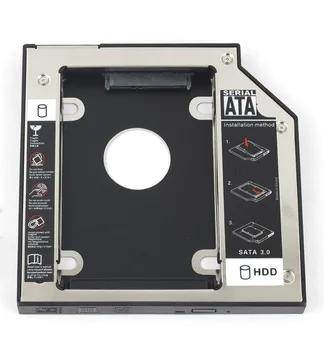 WZSM NOU 9.5 mm SATA 2-lea Hard Disk SSD HDD Caddy pentru Dell Precision M4800 M6800 M4600 M6400