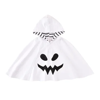 Lioraitiin 2-3 ani Copilul mic Copil Fata de Halloween Haine cu Maneci Lungi Fantoma Imprimare Manta cu Glugă Mantie cu Glugă Haina