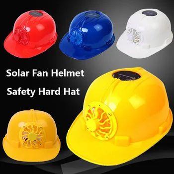 Solar Power Fan Casca în aer liber Siguranță Pălărie Tare de Construcție de Lucru la locul de Muncă de Înaltă rezistență ABS Capacul de Protecție de Panou Solar