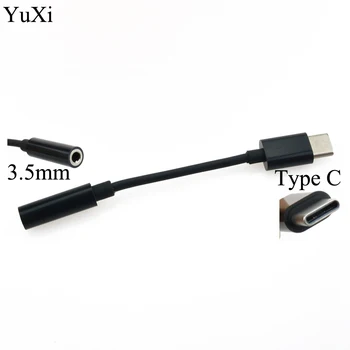Tip-C pentru Căști 3.5 mm cablu Adaptor usb 3.1 de Tip C-C USB de sex masculin la 3,5 AUX audio de sex feminin Jack pentru Xiaomi 6 Mi6 Letv 2 pro 2, max2