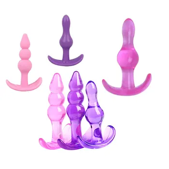 Mini Silicon vibrator Anal Margele Jeleu Jucării Pielea Vibrator Adult Jucarii Sexuale pentru Barbati Dop de Fund Sex Produsele Jucării Sexuale pentru Femei
