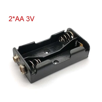 2*AA alături De 3V Suport Baterie AA Cutie de Depozitare Caz Cu 9V Pozitive și Negative Catarama Borna Bateriei Cutie