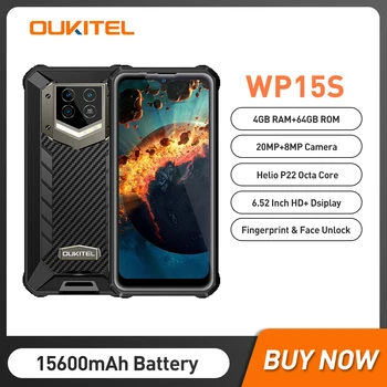 Oukitel WP15S Accidentat Telefon Mobil 4GB+64GB 6.52