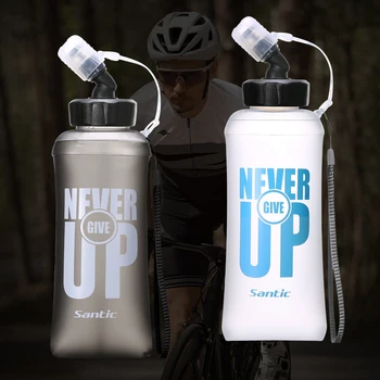 Santic Ciclism Sticla de Apa de Vară Produs Nou Ciclism Sporturi de Sticla Cu Capac Flip-pentru a Preveni Praf și Stoarce Apa 500ML