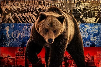johnin 90X135cm în creștere față powful rus rusia mândrie bear flag