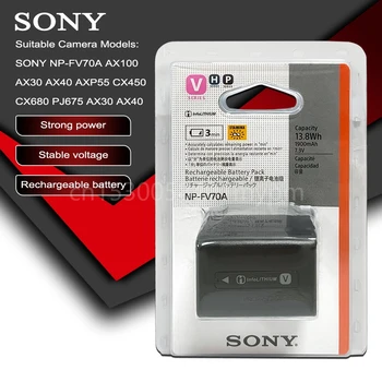Original Sony NP-FV70A NP FV70A Camera Bateriei pentru Sony AX700 AX45 60 AX100E AXP55