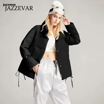 JAZZEVAR Jos Jacheta Femei 2022 Iarna Noi Scurtă de Moda coreeană Versiunea Cifră Mică Îngroșat Albă Plapumă de puf Haina