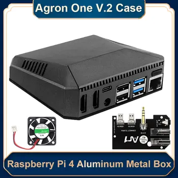 Argon Unul V2 Caz pentru Raspberry Pi 4 Aluminiu Cutie de Metal cu Ventilator de Răcire Detașabil GPIO Acoperi Comutatorul de Alimentare pentru Raspberry Pi 4 B