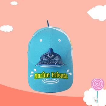 Primăvară 3D Rechin Albastru Capac Pălărie de Desene animate pentru Adulți Și Copii în aer liber, de Călătorie Noutate Cozoroc Pălărie Reglabil Femei de Baseball Capace de Bumbac