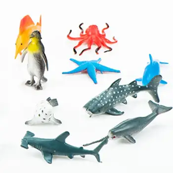 24buc Copii din Plastic Animale Marine, Modelul de Simulare Creaturi Ocean Figura Jucarii