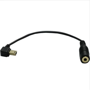 1 buc Mini USB de sex Masculin La Jack de 3,5 mm Cablu Audio Feminin Cablu pentru Active Clip microfon Microfon Adaptor pentru GoPro Hero3 Camera Sport
