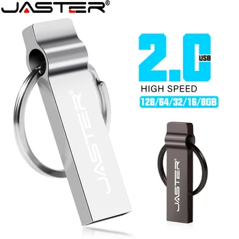 JASTER Gratuit de TIP C Adaptoare USB Flash Drive 64GB Silver Metal stocare Pen-Drive 4GB Gratuit LOGO-ul Memory Stick Cadouri breloc Auto și TV